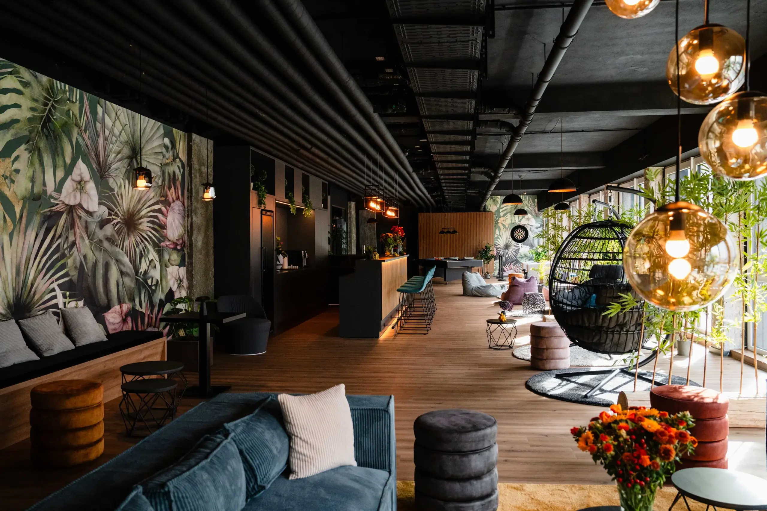 Lounge & Bar der Eighty-Eight Apartments Nürnberg