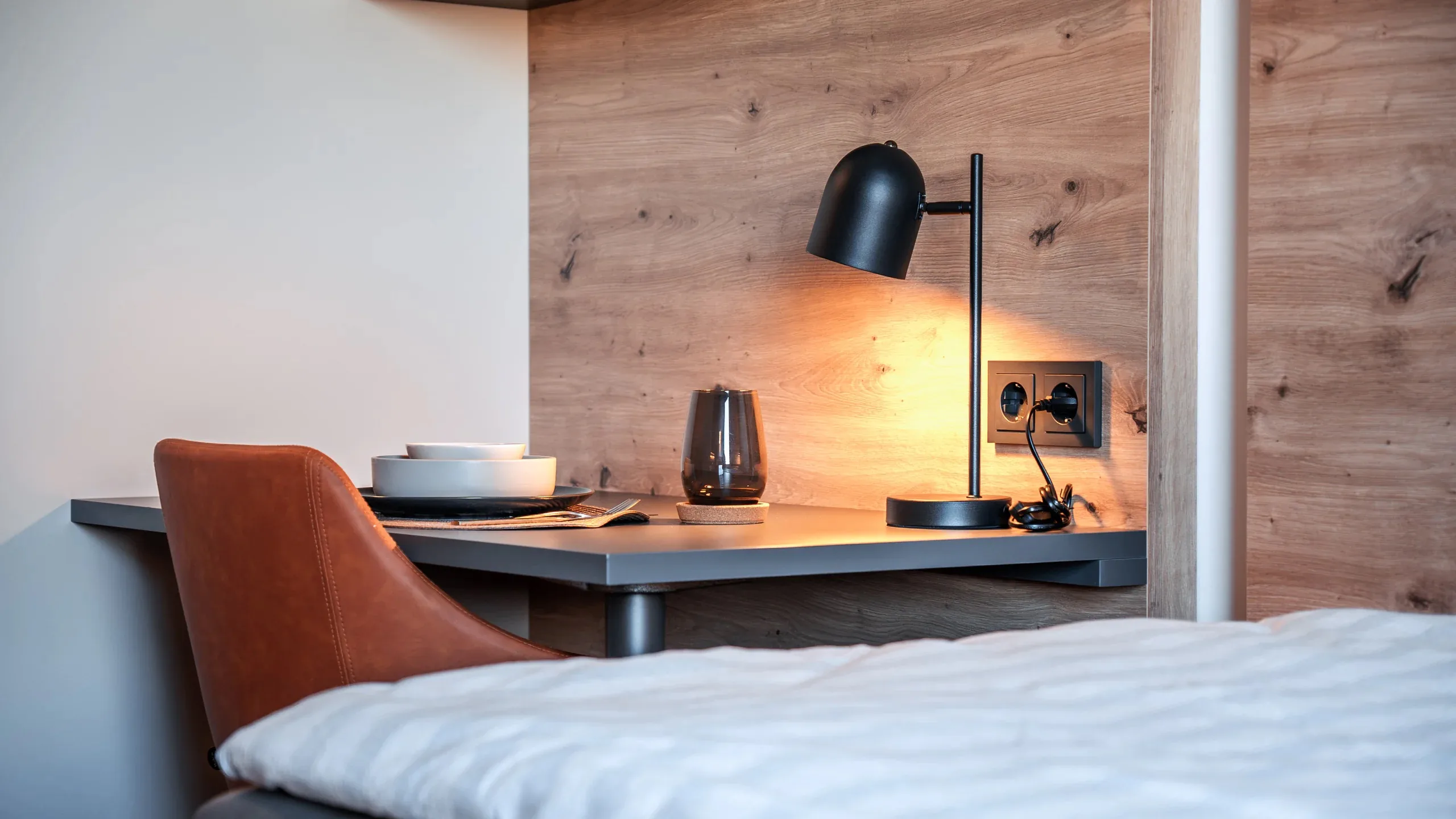 Arbeitsplatz im Business Apartment der Eighty-Eight Apartments Nürnberg